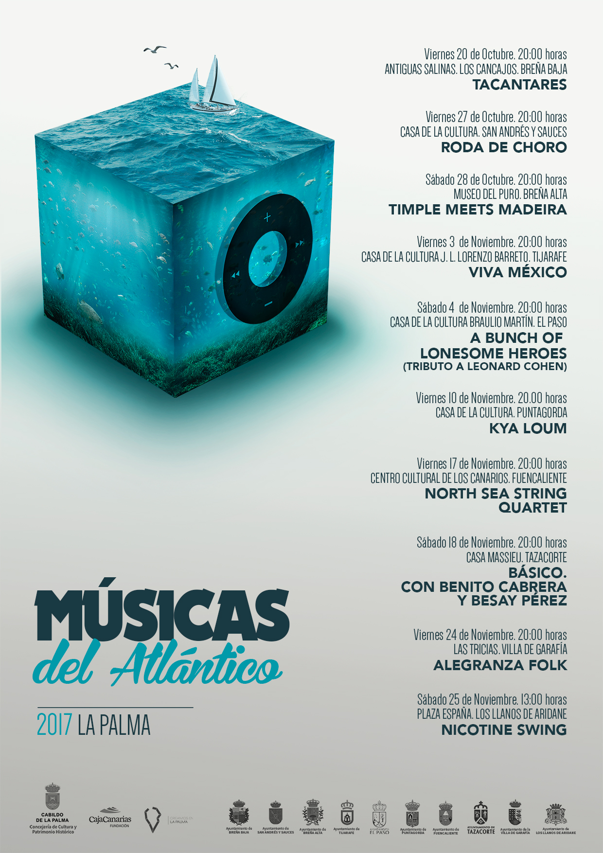 Cartel Músicas del Atlántico