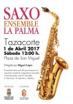 Saxo Ensemble La Palma actúa este sábado en la plaza de San Miguel de Tazacorte