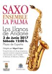 Actuación de Saxo Ensemble La Palma en la plaza de España de Los Llanos este sábado