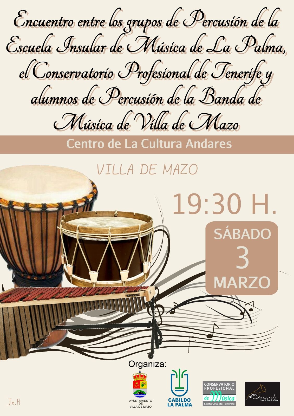 Cartel EIM Encuentro de percusioìn