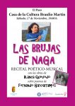 El recital poético-musical ”Las Brujas de Naga” este sábado en El Paso