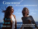Concierto de flauta y piano con Fernanda Alonso y Goretty Peña el viernes en Tazacorte