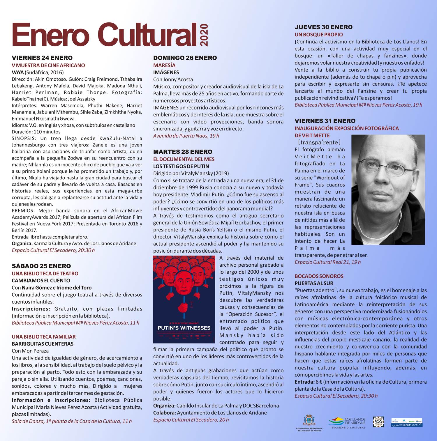 Agenda Cultural Enero, 2020 (3)
