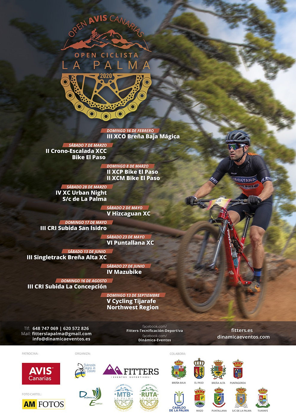 Cartel Open Ciclista Avis La Palma 2020
