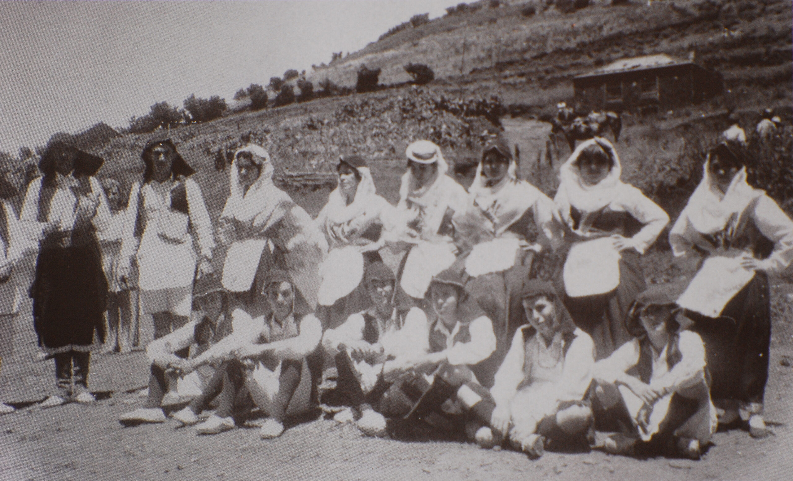 Grupo de Las Tricias a mediados del siglo XX .