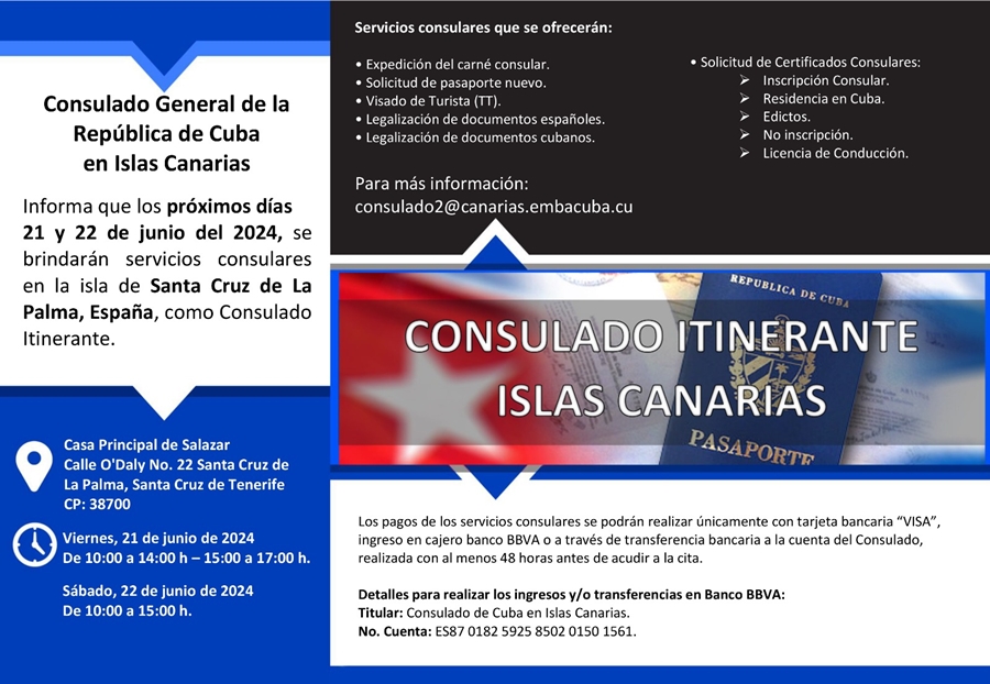 Consulado Itinerante Canarias