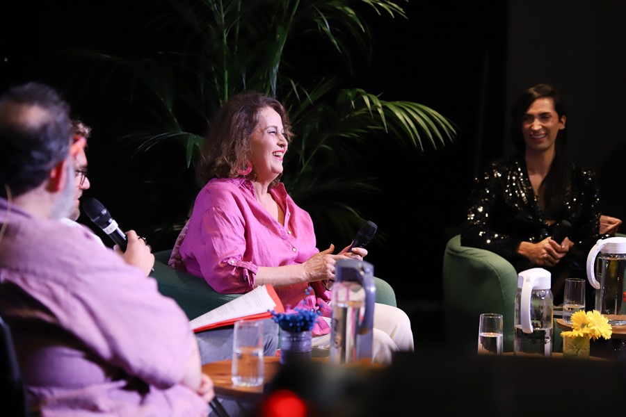 Bob Pop, Carla Antonelli y Tazacorte durante el acto. Luis G Morera.