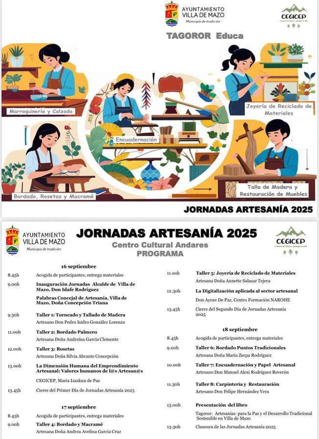 Jornadas Tagoror Artesanía