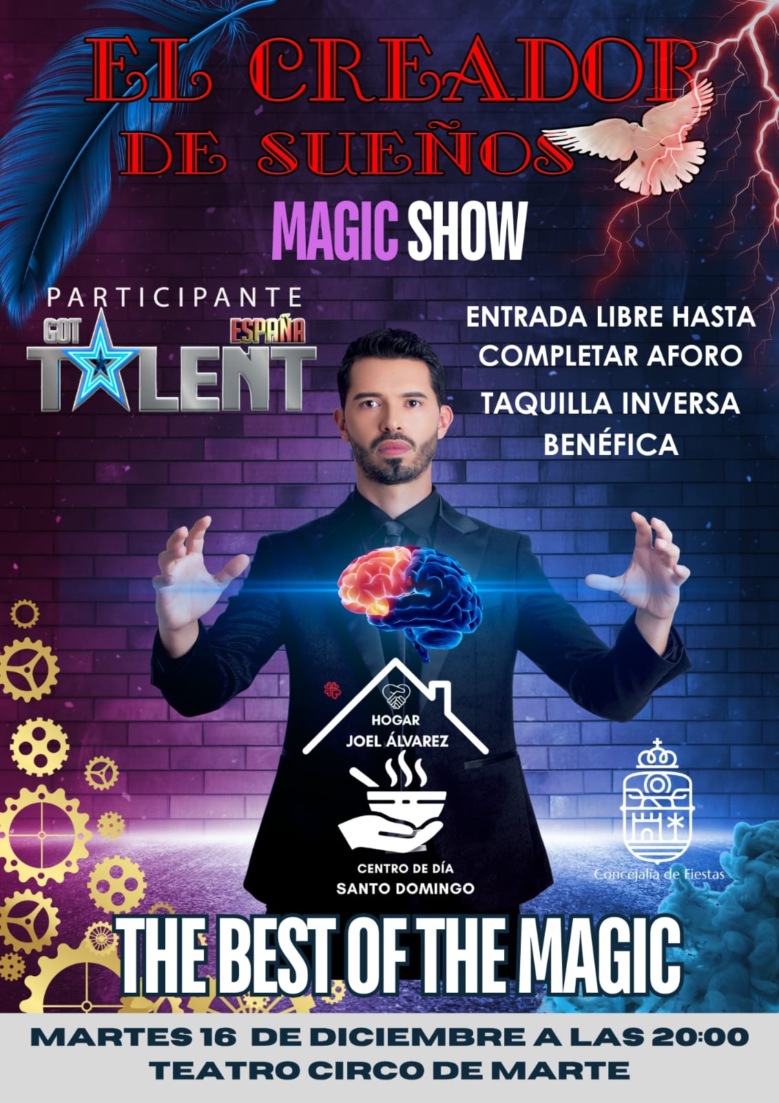 Cartel espectaculo de magia