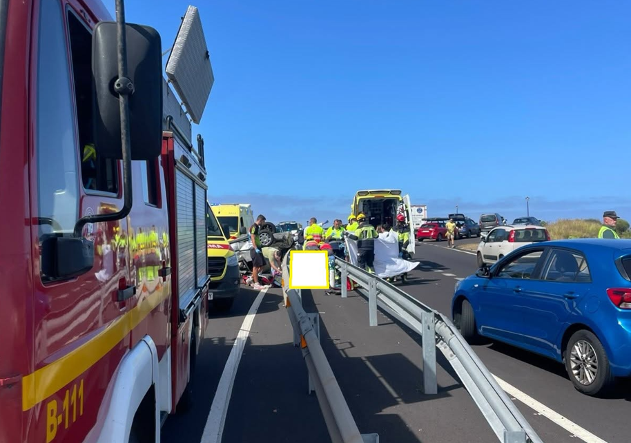 Foto del accidente de Bomberos La Palma.