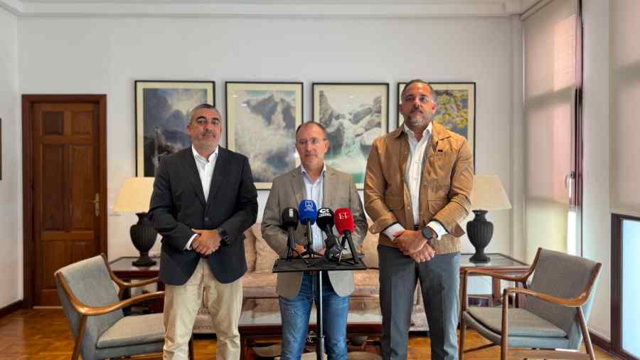 Carlos García, Sergio Rodríguez y Kilan Sánchez