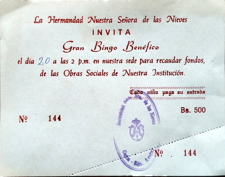 5 Bingo Benéfico