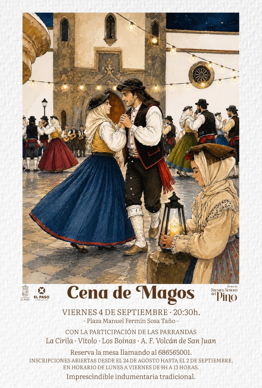 Cartel Cena de Magos
